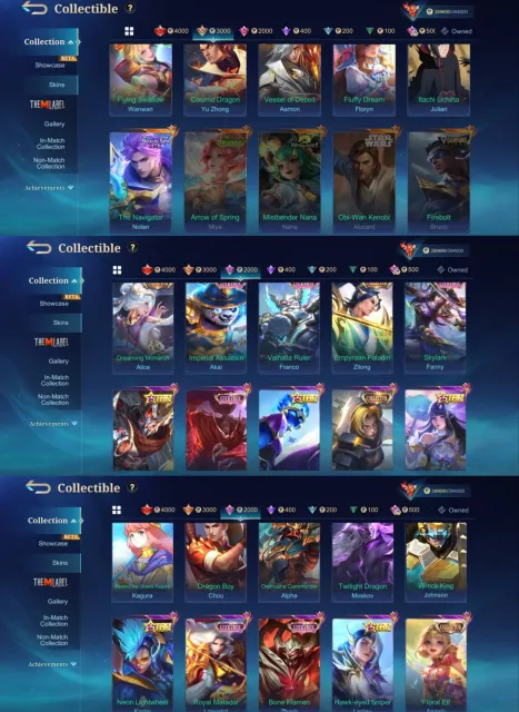 🔥WORLD🔥400 K Call⚡️5 Leg⚡️Full KungFu⚡️Full 11.11⚡️Kishin Lance⚡️Haya Exo⚡️Top WR⚡️, Sale, Rank: Mythical Glory, Level: 123, Win Rate: 60%, Heroes: 138, Skins: 718