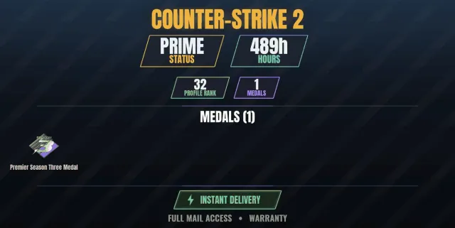 CS2 Prime✨489h Medal Premier, season 3 | Soundpad, FREE PUBG: BATTLEGROUNDS, Human: Fall, Sale, With inventory, Has PRIME