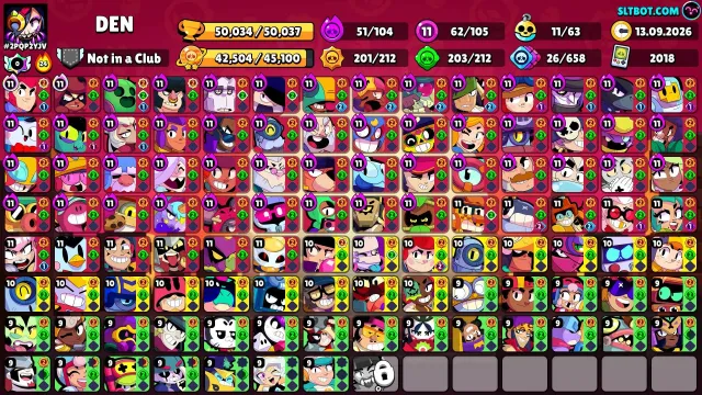 BRAWL STARS + CLASH OF CLANS + CLASH ROYALE + MO.CO, 50000 trophies, 105 brawlers, 1 prime