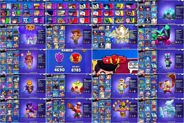 RAREST WOODY COLT❤️OLD THIRD LEAGUE x2 2024❤️32-11x POWER❤️29 BUFFY❤️100 GEMS❤️2 GODZILLAS COLORS, 39500 trophies, 102 brawlers, 29 primes