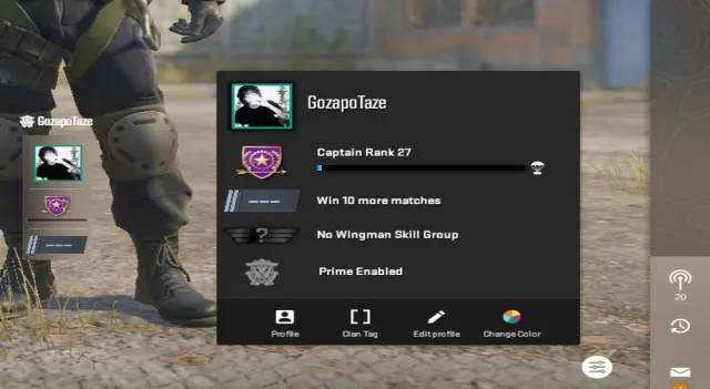 Level 27 account with unlocked Premier mode + code for first top-up, Sale, Inventory empty, Has PRIME, 1 CS Rating, Competitive