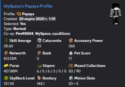 VIP+ / 813M NW / 23 CATA / 131 LVL SB / 6 HOTM / 28 SA / 420M PURSE /GOOD SLAYERS / 41 COMBAT / MAIL, Продажа, Все дані по аккаунту