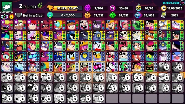 Good account for starting, 32123 trophies, 68 brawlers