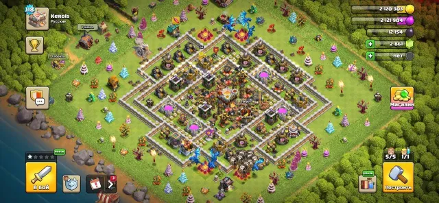 Broken Disbalance/ Broken Log, 11 Town Hall Native Village, 7 Builder Hall