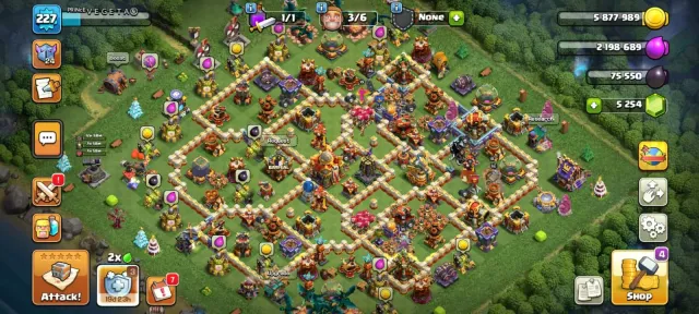 TH16 FULL MAX🏆5254 GEMS🏆227 XP LVL🏆14X EQUIPMENT🏆20X SKIN🏆2990 STAR🏆HEROES 95-95-51-70-45-8🏆, 16 TH Родной Деревни