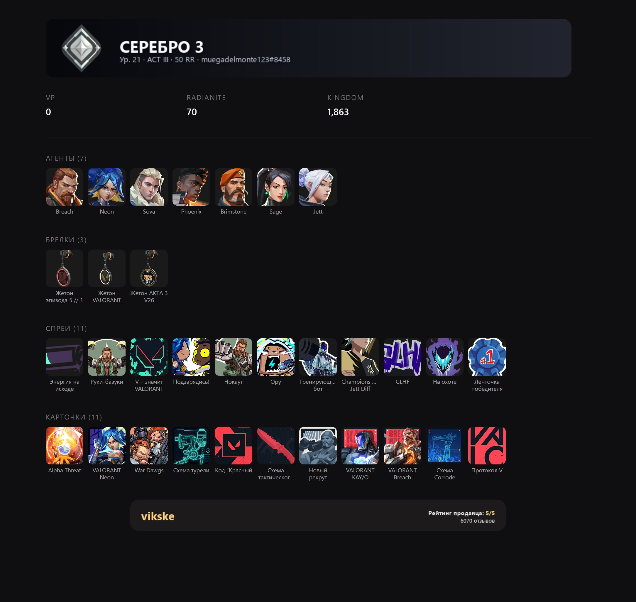 👑🟡 RANKED READY 🔥 INSTA DELEVERY 🕗 20+ LEVEL 🚀 WARRANTY ✅ EMAIL 🤝, Sale, Silver 1, Agents: 9, Skins: -1