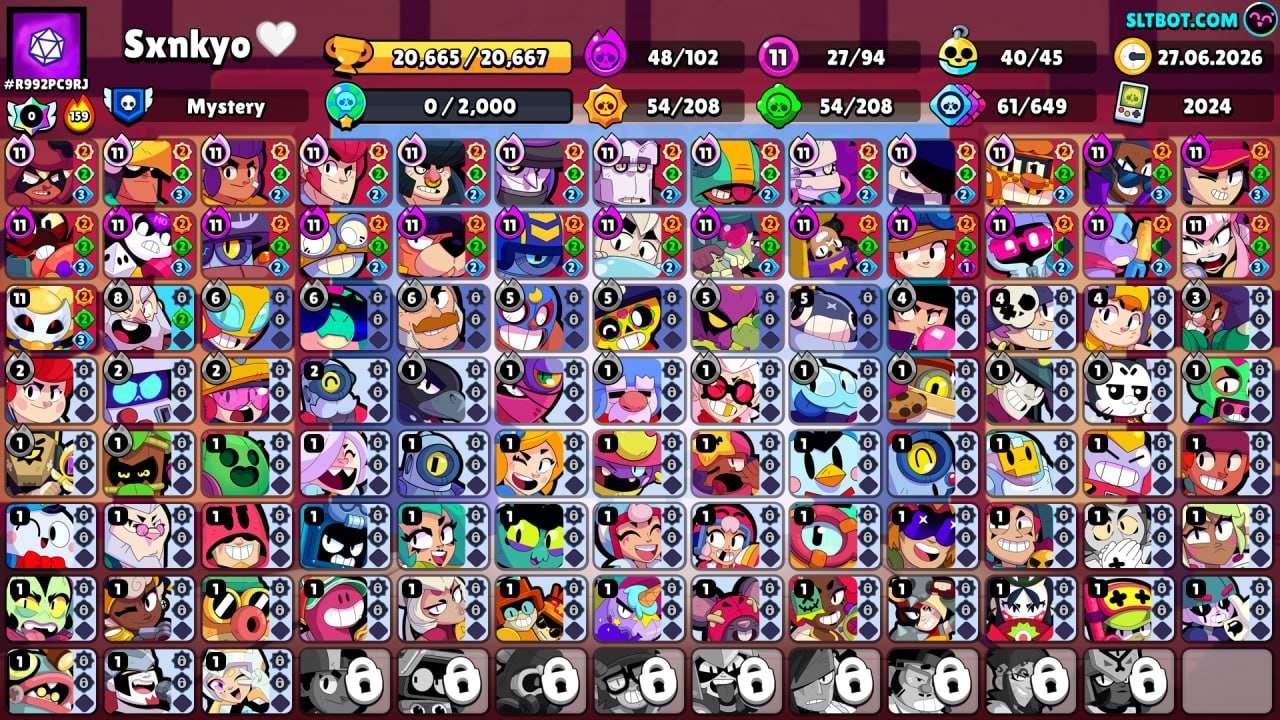 ✅TOP ACCOUNT WITH 3 PRIME✅ FRIENDLIST FROM PRO RANKS✅10.000 ELO✅BRAWL PASSES+✅TOP SKINS✅, trophies 20665, brawlers 94
