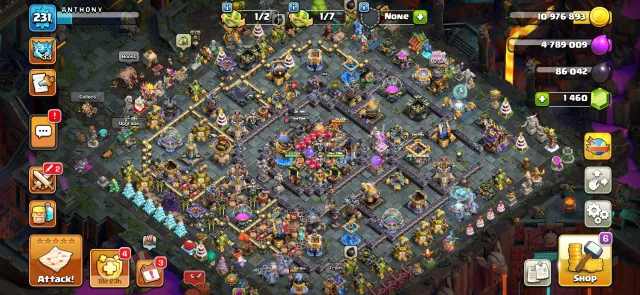 Top account TH18 with top gear and upgrades, 18 TH Home Village, 10 TH Builder