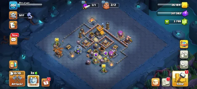 🟥⬛🛑Town Hall 13🛑⚫XP Level 201🛑⚫Heroes: K75/Q75/MP45/W50/RC20🛑⚫Crystals: 3799🛑⚫Linked to Gmail🛑⬛🟥