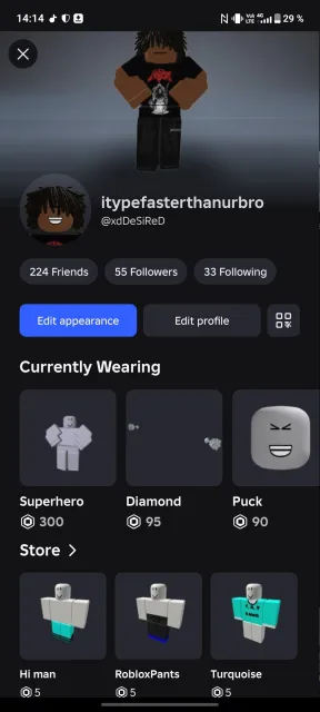 ROBLOX ACCOUNTTOTAL 40,000 ROBUX💰 | ✨, Sale, Voice chat: No