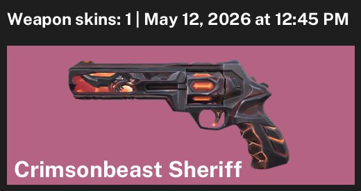 The sheriff is a fiery monster, Sale, Ranked locked, Agents: 7, Skins: 1