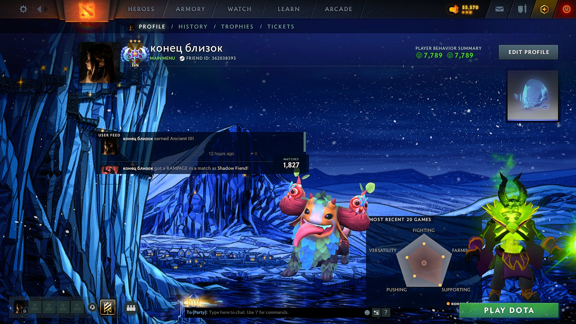 💪 3400 MMR | 9200 behavior score