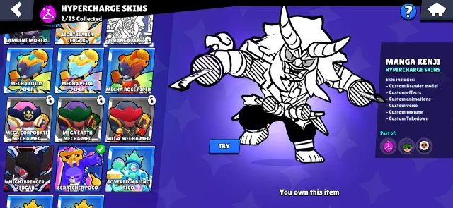 🖼️Best account for a new base🤩Skins worth 13k gems, good progression and primes😎🖼️, 26600 trophies, 75 brawlers, 22 primes