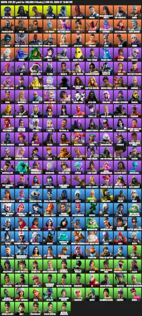 264 скина Travis Scott 🟣 Diamond Jack 🟦 Midas 🛑 Spider man 🟡 Breakpoint 🟠Hot marat смотри скрины, Продажа, скины 264