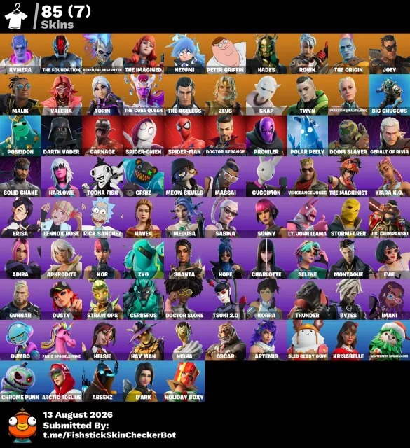 Konto Fortnite | 85 skinów | Rzadkie i ekskluzywne przedmioty, Продажа, скины 85