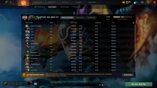 🛡️Titan💀5993 MMR💀 🔥1921 MATCHES📩RECALIBRATION AVAILABLE⚔️NO TOP-UPS🔥❄️LIFETIME WARRANTY█, Sale, 5993 MMR, 9810 Behavior score, 9810 вежливости, 1921 games, 2280 hours