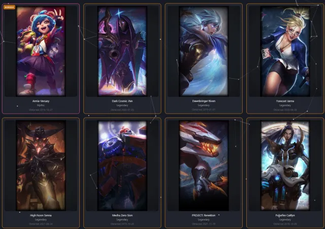EUW / Хранитель Духов Удир, Темный Космический Джин, Ковбой Сенна, Продажа, уровень 247, чемпионы 159, скины 103, Нет ранга