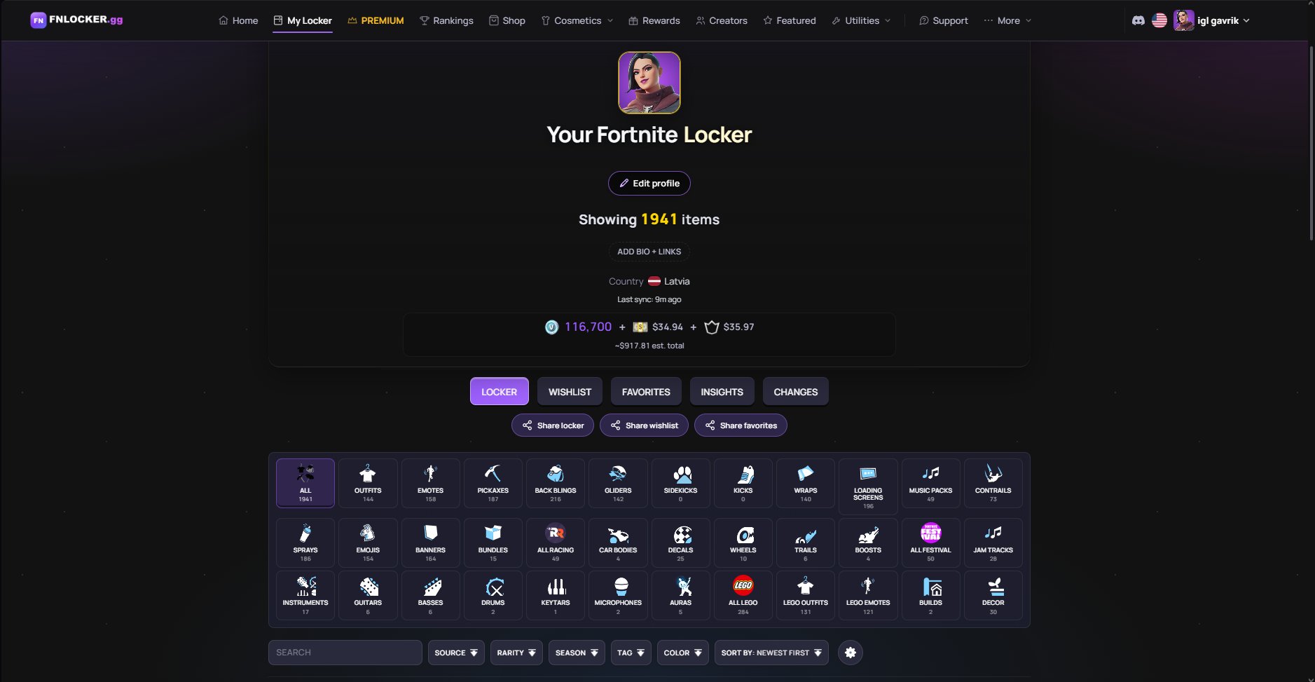 🌴🟩FULL ACCESS🍀144 SKINS🍀, Sale, skins 144