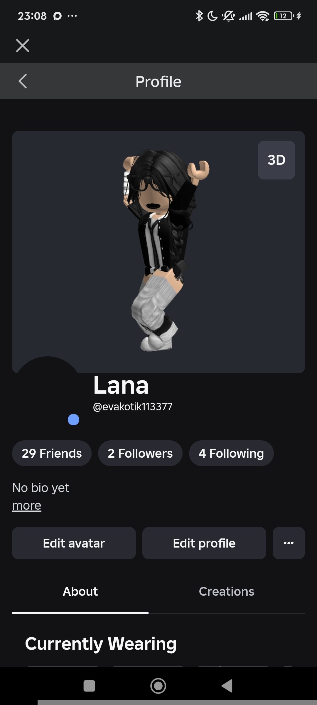 Selling a woman's account ✨, Sale, Voice chat: No