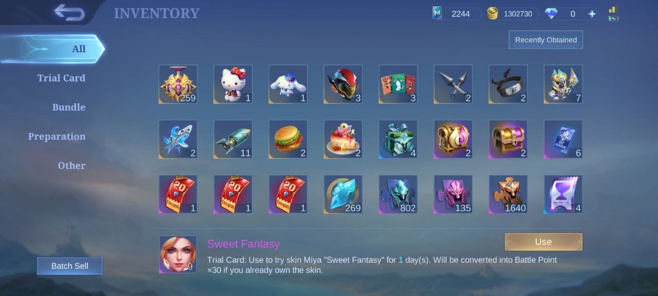 #MG95 Top Rank Mythical Immortal 218⭐; LEGEND Gusion; Satoru Gojo Xavier; Eren Yin;