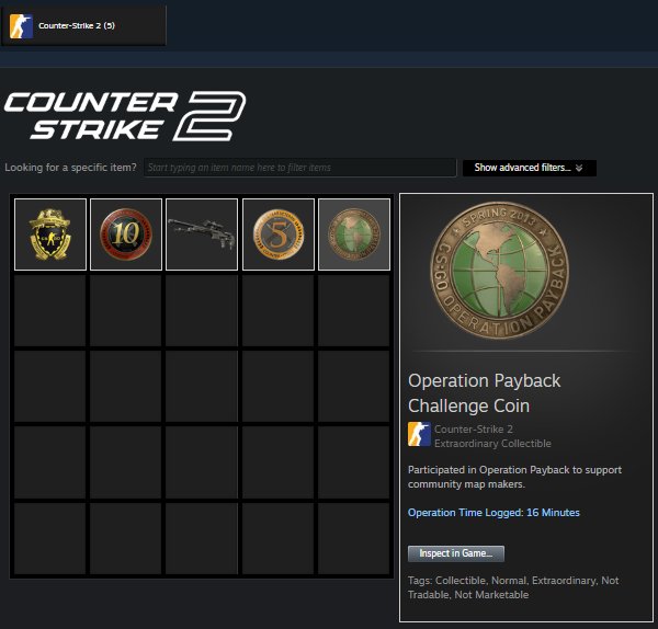 【5 Medals】Payback, 10, 5 Year, Loyalty, GO | Warranty, Sale, Empty, Yes PRIME