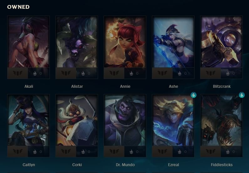 Level 30 Account with 31 Champions and 4 Skins on NA Server