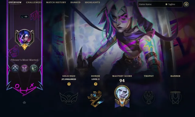 {EUW} Full Access Account | level 48 |🚀 Arcane fractured jinx 🚀| 3 Mythic | 6 Legendary | 25 Epic, Продажа, уровень 48, чемпионы 50, скины 83, Нет ранга
