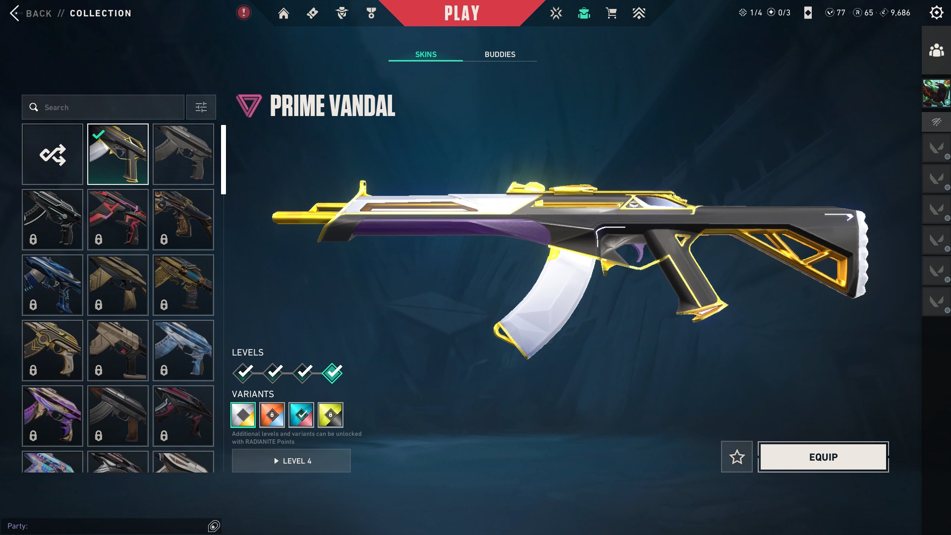 💎 Diamond 2 Account (EU/Turkey) 🌍 | 🔥 Prime Vandal | 📧 Full Access, Sale, Diamond 2, Agents: 5, Skins: 1