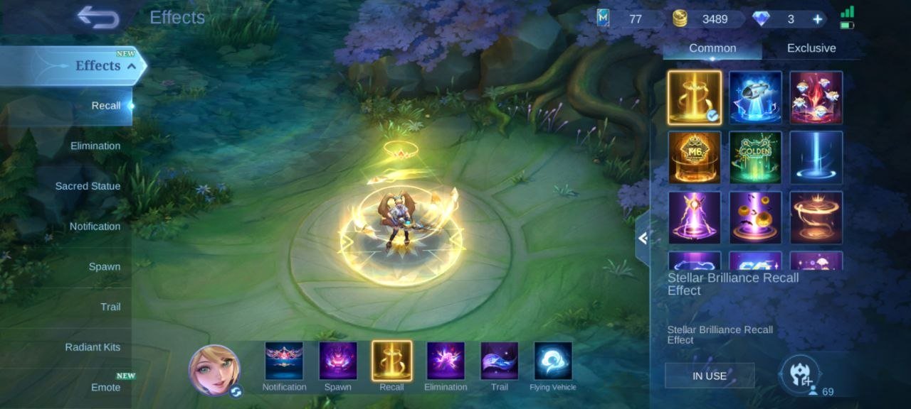 🔥kishin Karrie Prime Claude 🔥KOF Karina Star Vale deluxe 18 zodiac Hilda Gaara Vale 🔥EPIC Harley🔥, Sale, Rank: Mythic, Level: 37, Winrate: 46%, Heroes: 69, Skins: 124