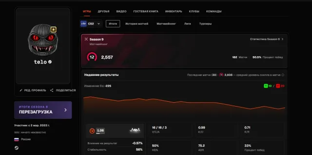 FACEIT 10 LVL 2557 ELO | ARC RIDERS & REMNANT 1, Sale, With inventory, No PRIME, FACEIT, 2557 ELO, Registered: Yes