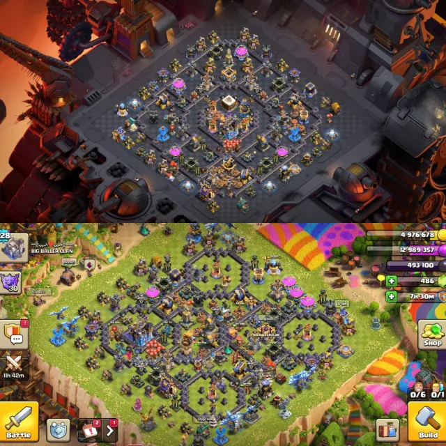 TH 18 FULL MAX🏆HEROES 107-110-63-85-54-25🏆13X EQUIPMENT (10X MAX LVL 27)🏆2X PAID SCENERY🏆20X SKIN, 18 TH Родной Деревни