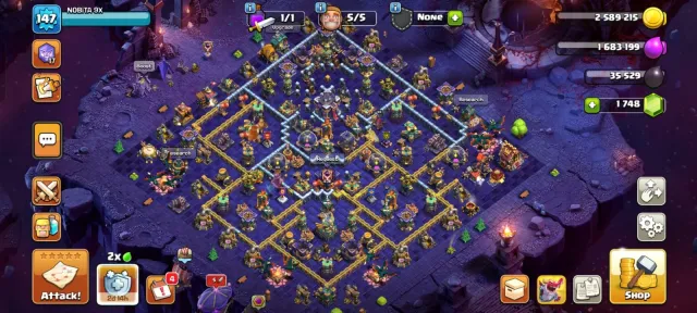 🏆 TH15 NEAR MAX🏆 Legendary Cosmic Scenery 🏆 10x Epic 🏆 Heroes 80-80-53-60-32-2 🏆 NC YES 🏆, 15 TH Main Village