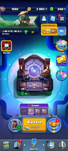 🔥 19 EVOS 💎 8/18 HEROES ⚔️ 10x LVL 16 + 5x LVL 15 🃏 123/123 CARDS 🏰 4/4 TOWER 🏆 14K TROPHIES 👑, 33 арена, 1680 уровень, 14000 кубков, 123 карт, 40 лег, Есть
