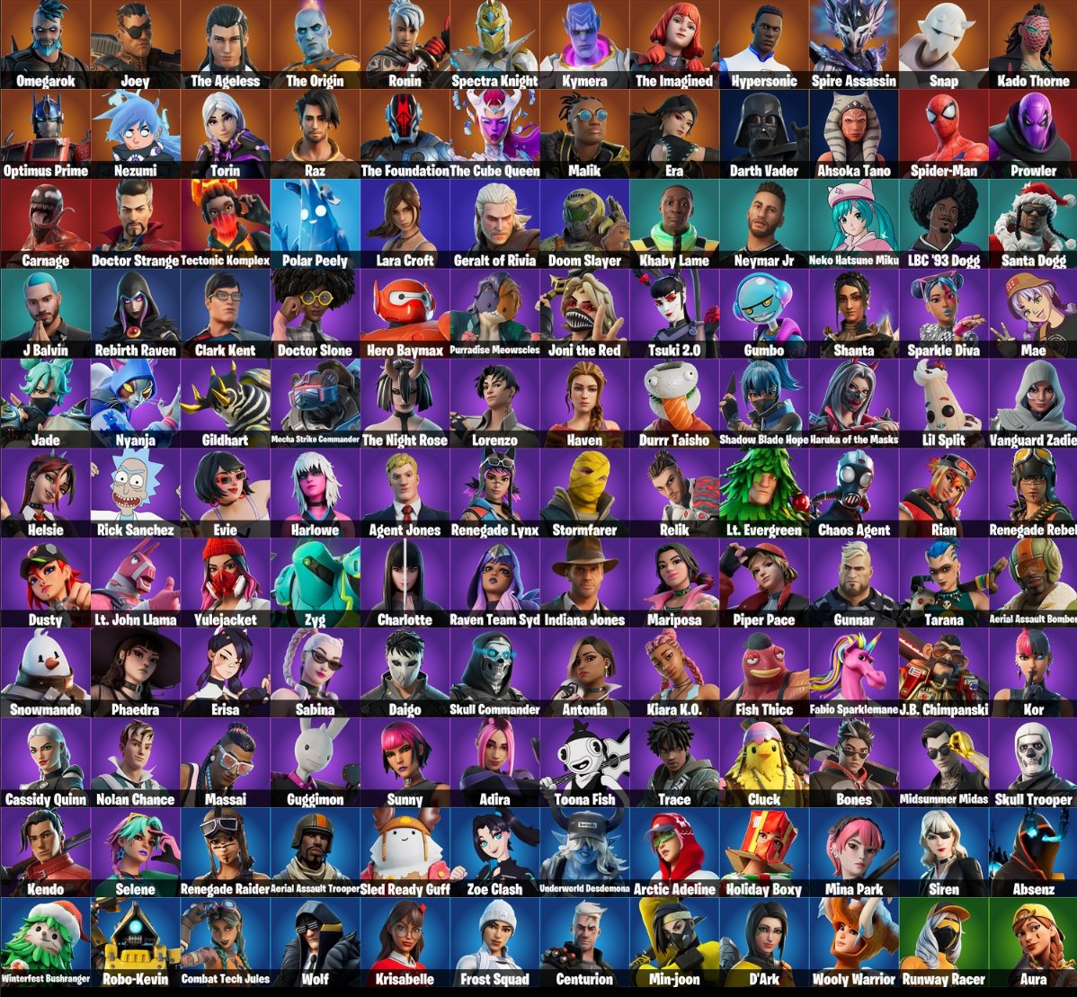 👤Account 132 Skins👤👾Renegade Raider 👾💪Midsummer Midas💪🌀Skull Trooper 🌀👤Phaedra👤📧mail📧, Sale, skins 132