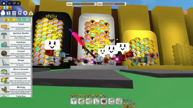 ✅RED HIVE✅17-18LVL✅RED SCYTHE/DARK SCYTHE✅GUMMY BOOTS✅BEAR AND WINDY BEE✅, Accounts