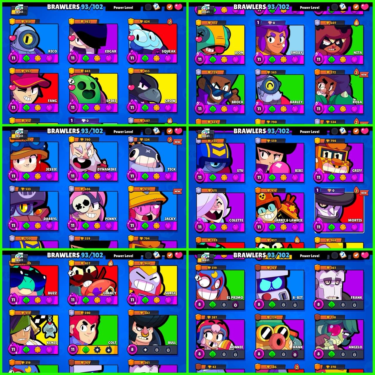 BS + Clash Royale Combo ► 29K Trophies ► 93 Brawlers, trophies 29000, brawlers 93