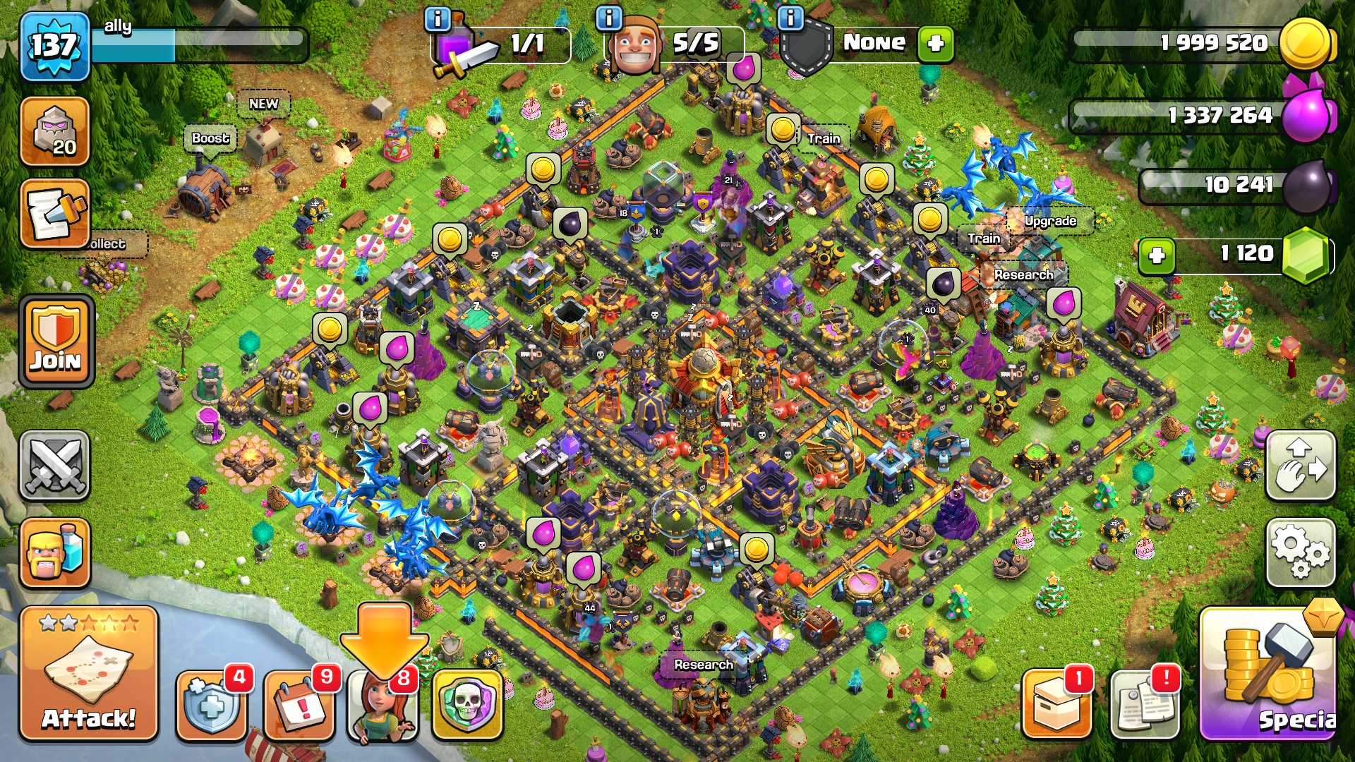 ✅[AUTO-HANDOUT]💜16 th💜10 ds⭐️ 1120 Gems ⭐️Lvl 137 👑 39/40/44/21/18 Heroes ✅tag: #L8QVLCY0L, 16 TH Main Village, 10 TH Builder