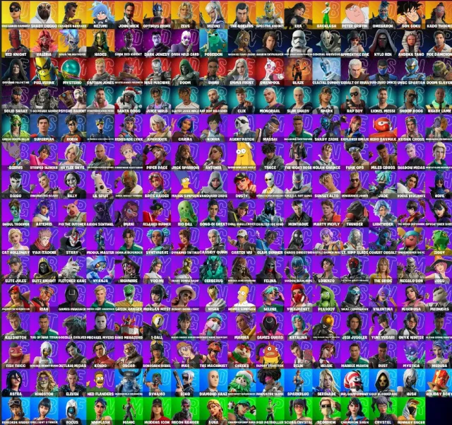 🎉ESPORTS / TRYHARD | PSYCHO BANDIT | SIREN HEAD | BALENCIAGA | CATWOMAN | PARTY ANIMAL 🎉, Sale, skins 239