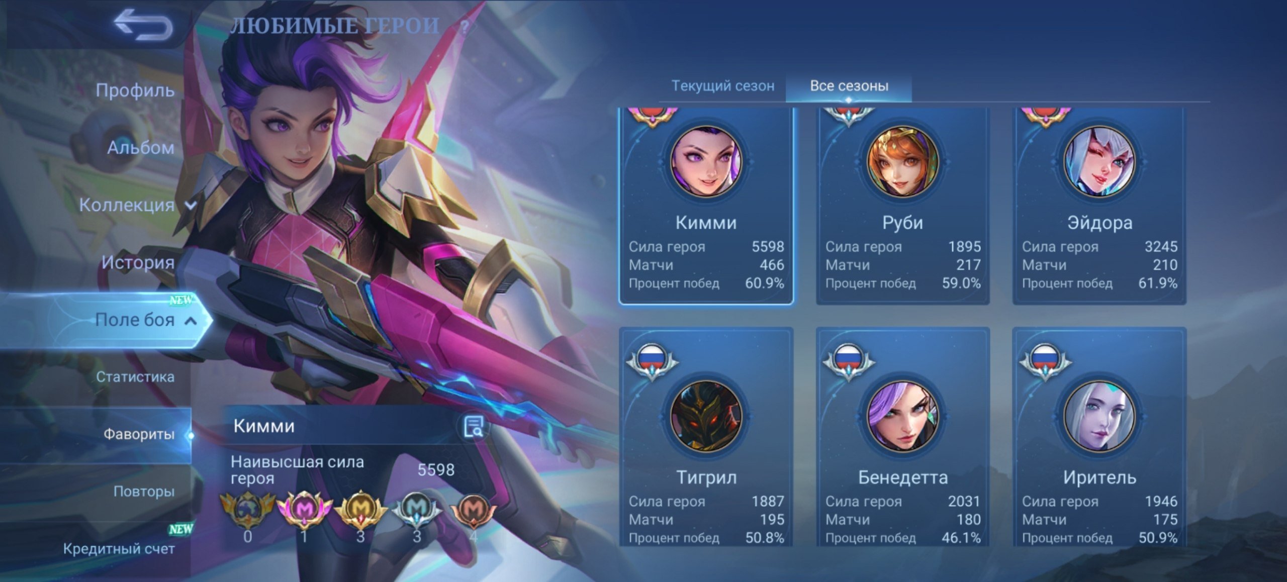 🌸OLD ACC SINCE 2022🌸 YIN JUJUTSU KAISEN 🌸 TONS OF OG SKINS 🌸 PERFECT FOR ADC/MAGE MAIN 🌸, Sale, Rank: Legend, Level: 63, Winrate: 51%, Heroes: 116, Skins: 198
