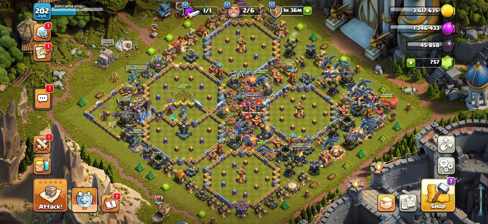 TH 18 Legendary Clash of Dragon Scenery🎱67-96-50-62-37🎱Magic Mirror Max🎱3× Epic High Level, 18 TH Main Village, 10 TH Builder