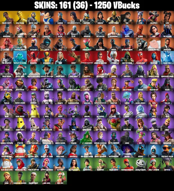 [PC]❤️239 Skins❤️Gold Brutus❤️Gold Meowscles❤️Gold Midas❤️Rogue Agent❤️Cole❤️1100 VB❤️, Verkauf, Skins 239