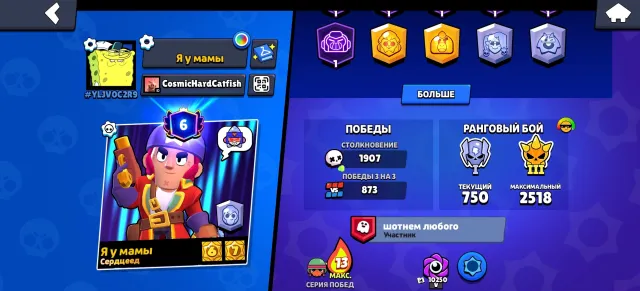 top account for cheap. 103 fighters 23 11 power 6 primes, rare skins, 34568 trophies, 103 brawlers, 6 primes