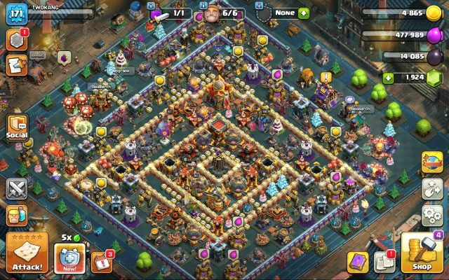 Перепривязка ✅16 TH | 171 LVL | 92/95/66/67/45/9 | топ экипа + донат оформа, 16 TH Родной Деревни, 7 TH Строителя