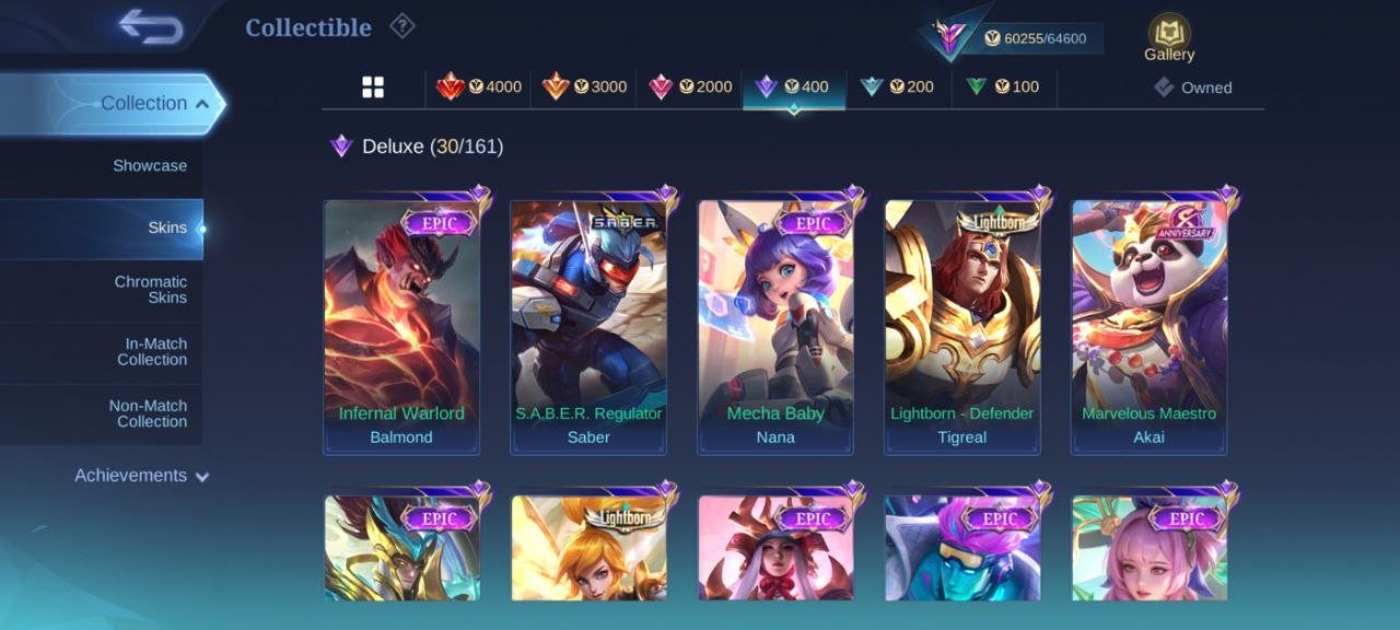 87⭐LUCKYBOX Alice oddett♣Star Karrie⇨transfer⇨Roger KOF Karina♣zodiac martis⇨Lancelot➤M3 Roger, Sale, Rank: Mythic, Level: 60, Winrate: 54%, Heroes: 111, Skins: 257