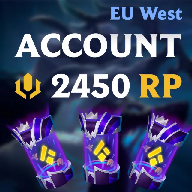✅⭐★ Account ★ 2450 RP ★ 7 Random Skins 1350 RP ★ Full data change ★⭐✅, Sale, level 1, Unranked