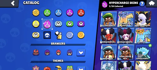 4 old BPs, 8 BPs+, 2 Pro Passes, BP with Lumi, a lot of donations, 78k trophies 55 11 power, 78000 trophies, 107 brawlers, 53 primes