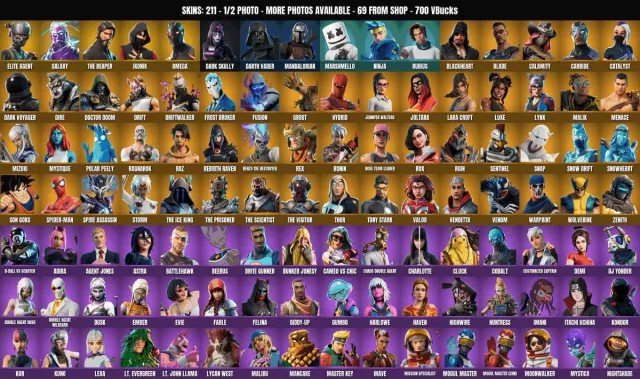 [PC/PSN] 211 ск🔥IKONIK🔥Galaksya🔥Leviathan🔥Karamel Kayıp🔥Öldürücü🔥Kayıtlı Yenilgi🔥Elit, Satış, skinler 211