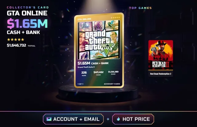 🏎️ ◆ $1.65M ВСЕГО • РАНГ 226 • GRAND THEFT AUTO V • RED DEAD REDEMPTION 2 • ПОЛНЫЙ ДОСТУП + ПОЧТА, Продажа