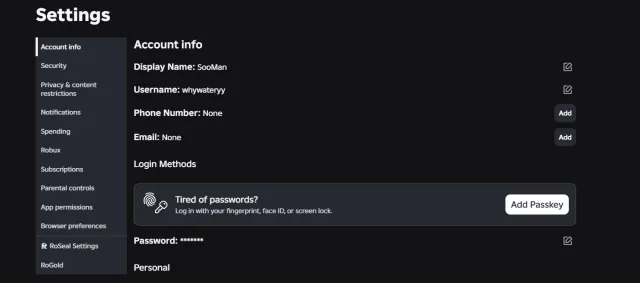 13-15+ VERIFIED ROBLOX ACCOUNT, Sale, Voice chat: No