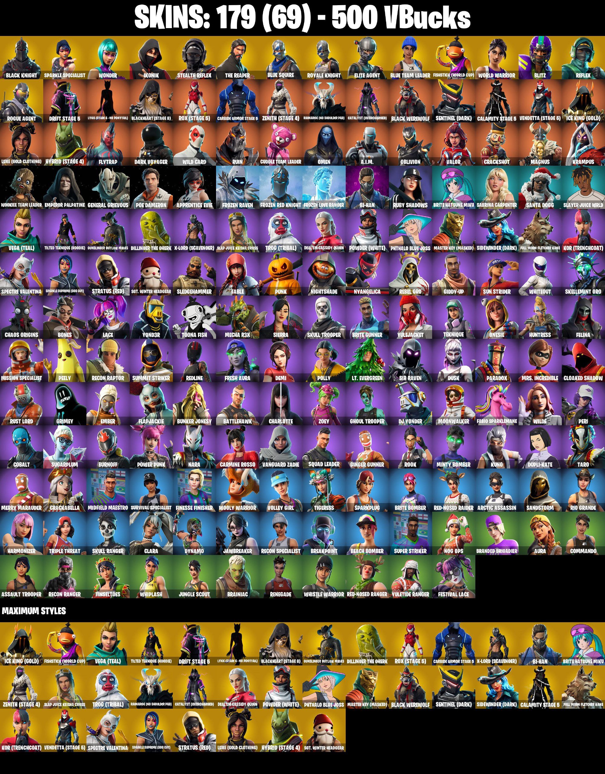 218 SKINS | Black Knight | Sparkle Specialist | Wonder | IKONIK | Stealth Reflex | Reflex, Sale, skins 218